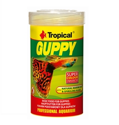 Tropical Guppy flakes 250ml - Super colour enhancer